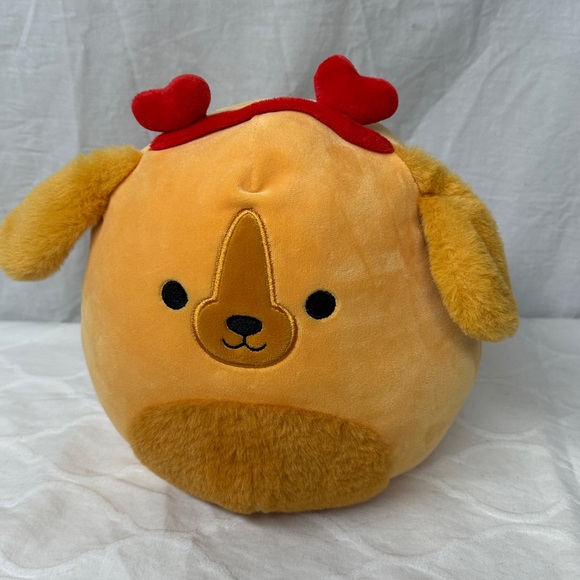 Squishmallows Finley Golden Retriever with Heart Headband 9” - Picture 1 of 10